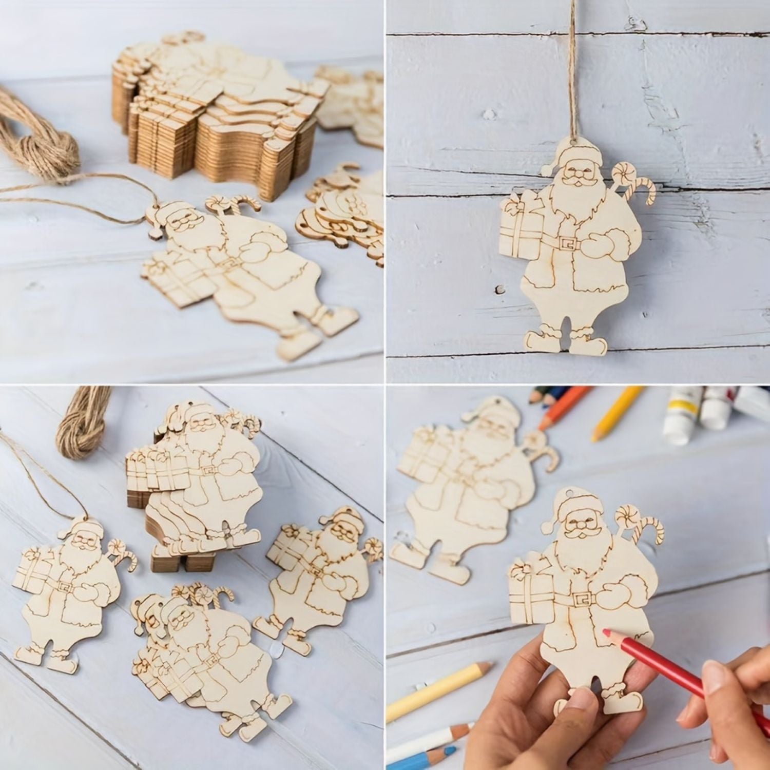 Wooden Holiday Ornaments