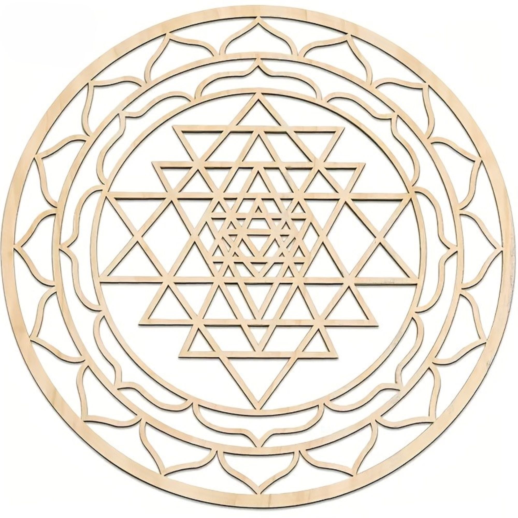 festival theme wooden round decor
