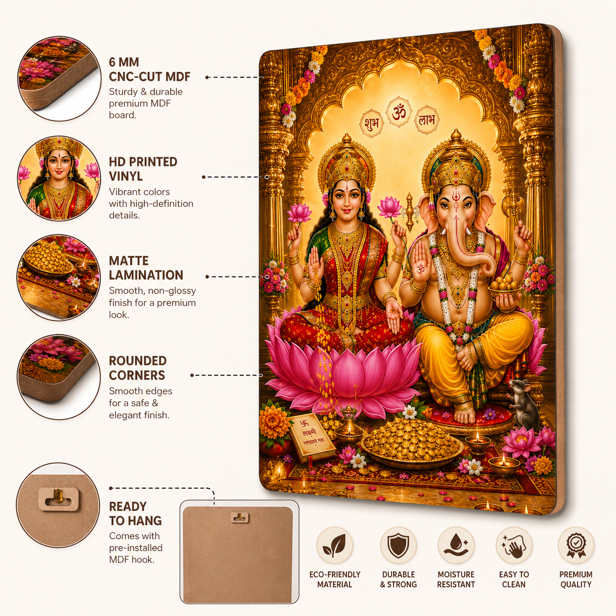 Goddess Lakshmi wall decor for home