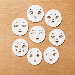 facial expression stencil for diy painting