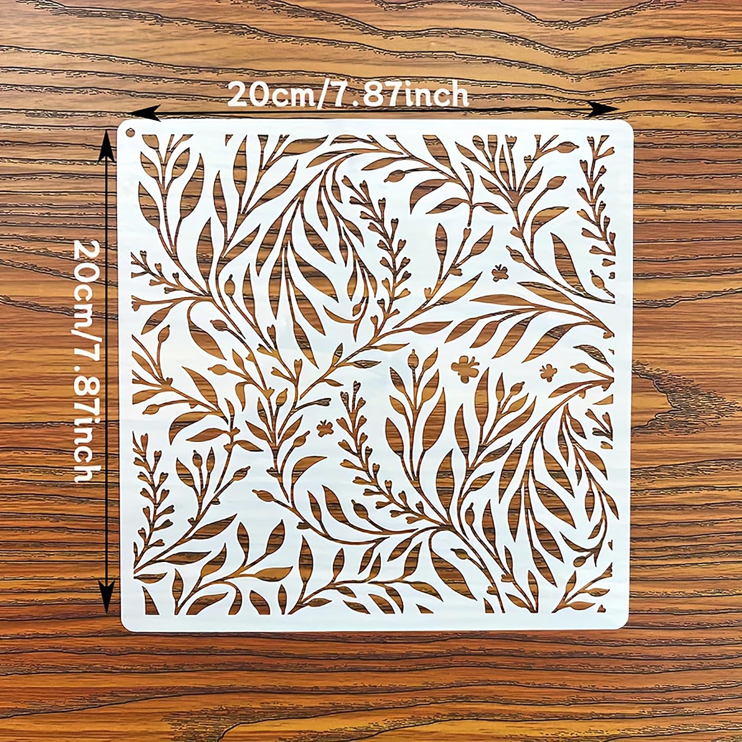 plant leaf pet plastic stencil for acrylic painting projects