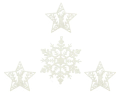 Christmas snowflake decorations for home