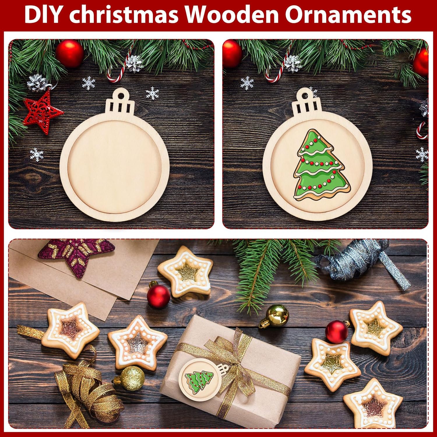 wooden hanging decorations