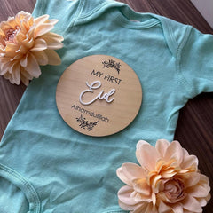 Cliths My First Ramadan & Eid Baby Milestone Plaques Islamic Photoshoot Props Newborn Celebration Decor