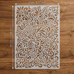 pet plastic lace stencil for painting