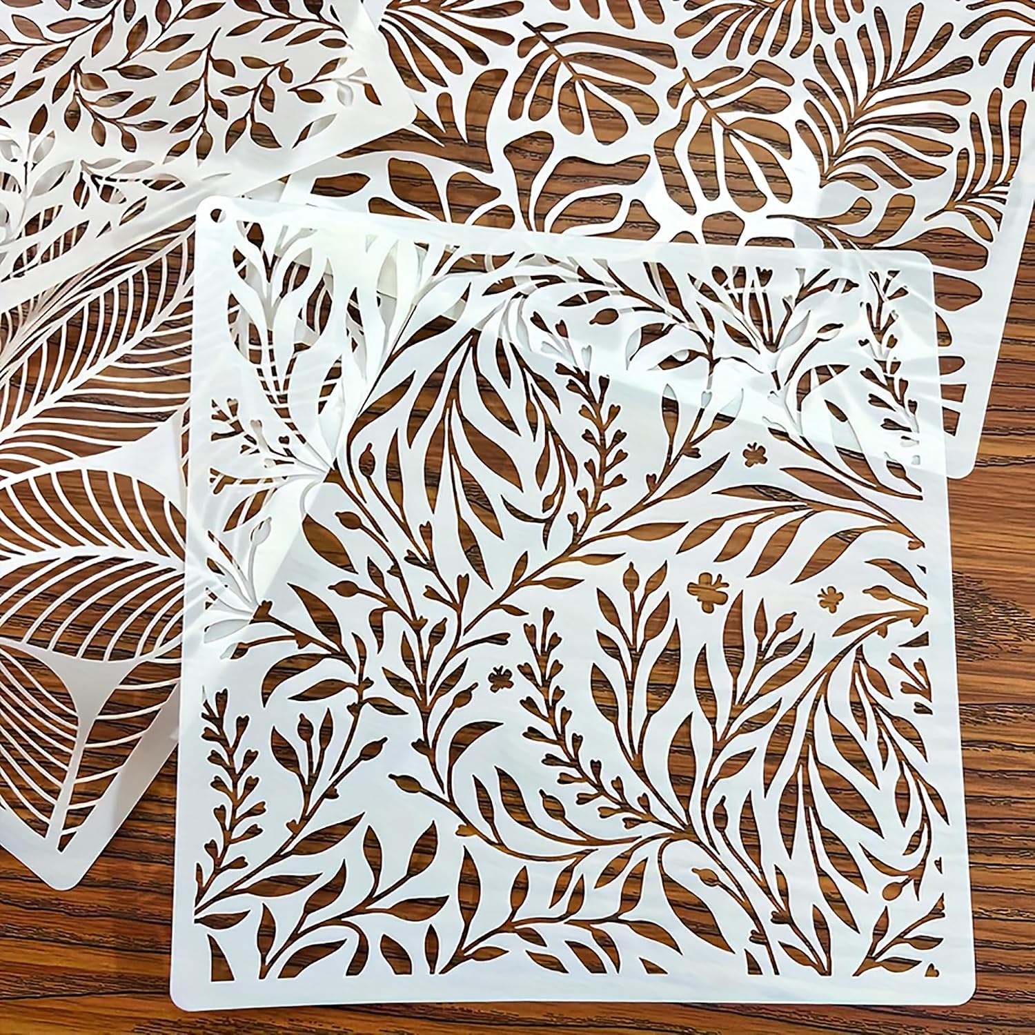 leaf texture painting template for diy craft projects