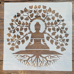 reusable tree of life mandala stencil for diy crafts