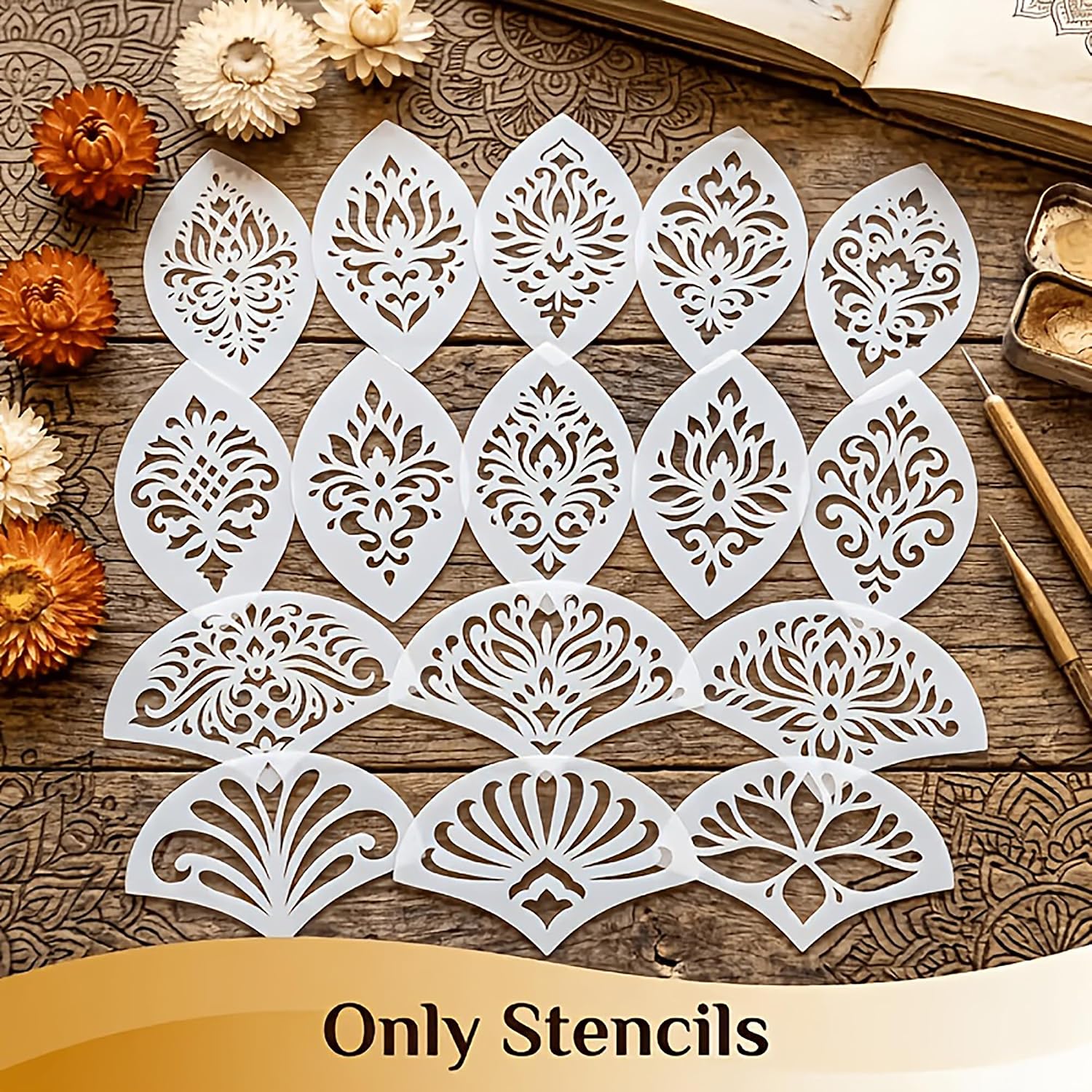 mandala stencil templates for craft projects

