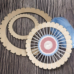 Cliths 4 Pcs Round Knitting Set Craft Circles DIY Crochet Yarn Organizer Knitter Gift DIY Crochet Base