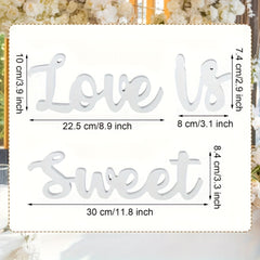 wedding dessert table decor sign
