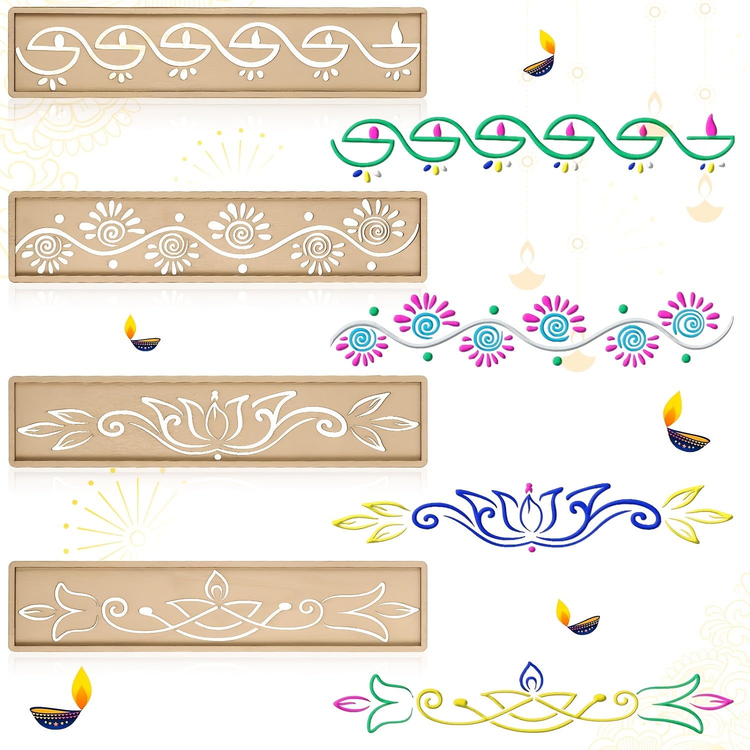 Diwali Decoration Stencils