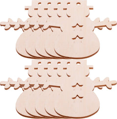 unfinished wooden snowman cutouts for diy