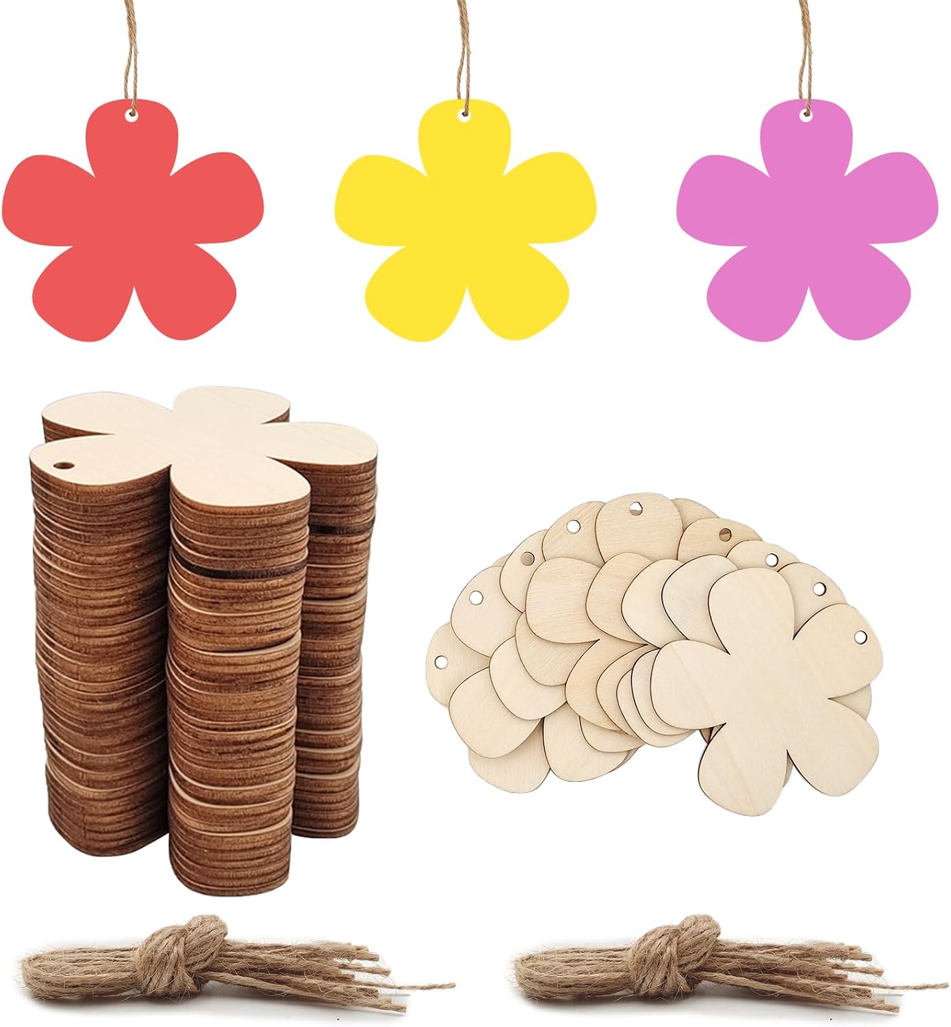 diy wooden flower cutouts