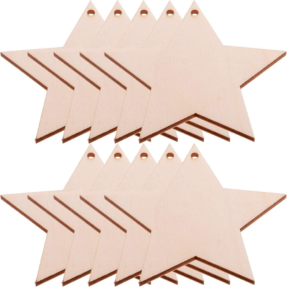 unfinished wooden star cutouts for diy