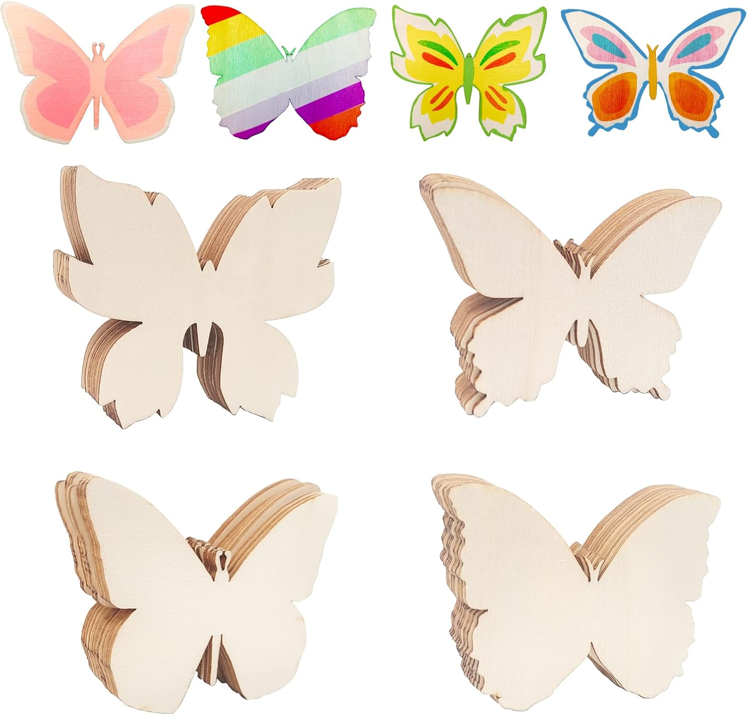 butterfly wooden cutouts for diy crafts