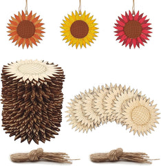 sunflower wooden cutouts for diy crafts
