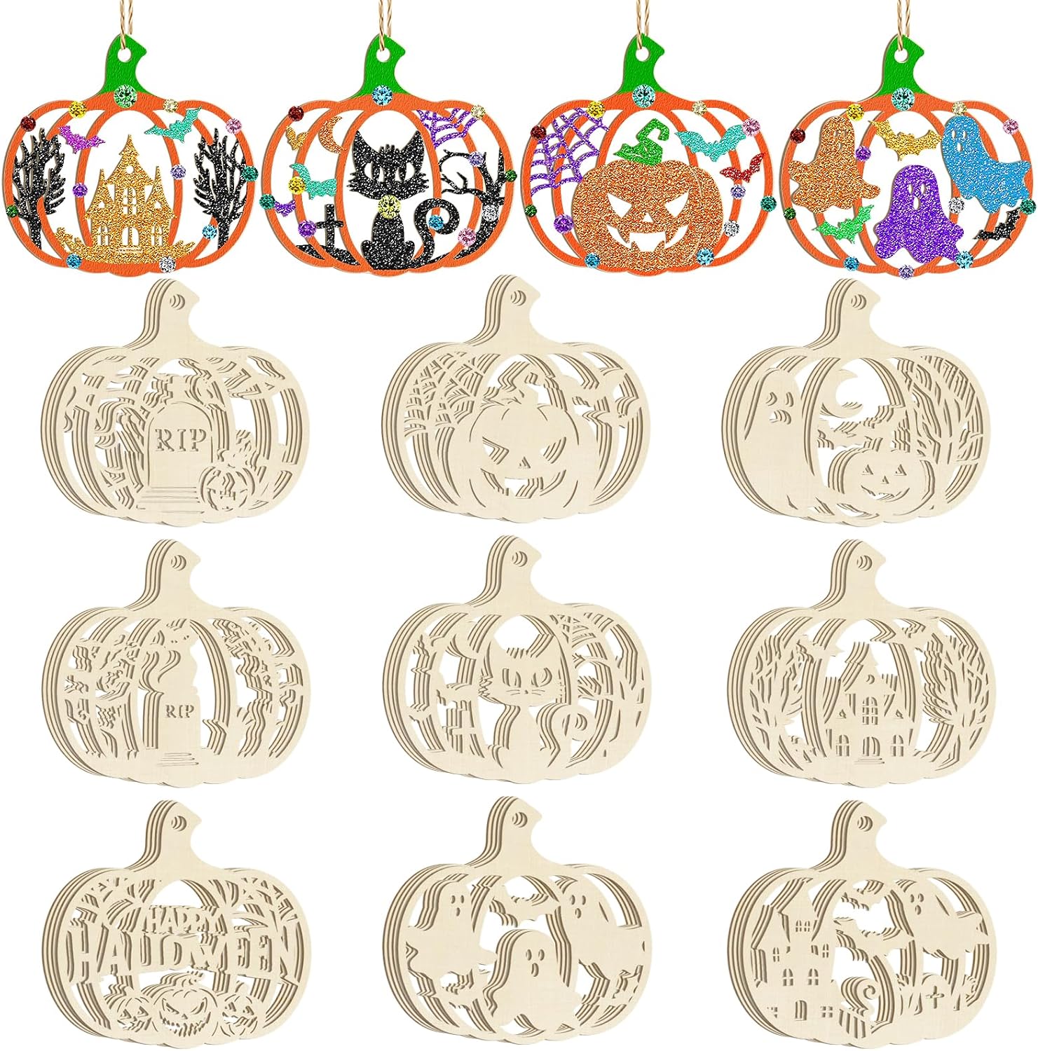 diy wooden pumpkin cutouts