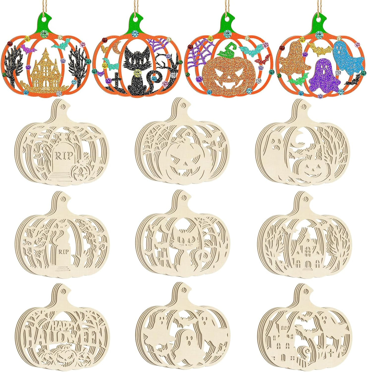 diy wooden pumpkin cutouts