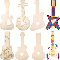 wooden mini guitar craft kit