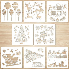 wooden christmas stencils