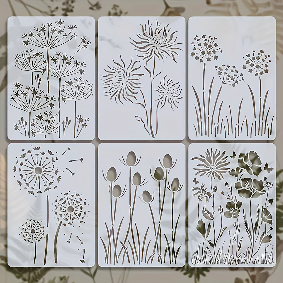 plant stencils for painting