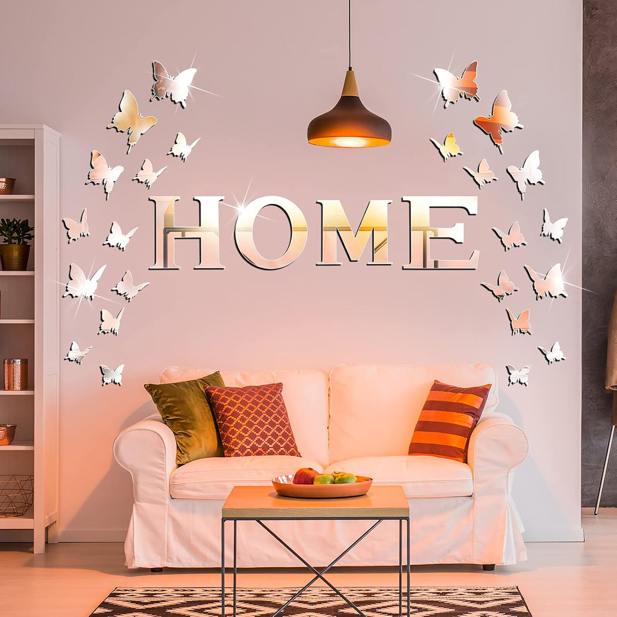 3D family home sign mirror wall stickers for living room