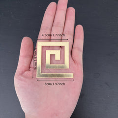 Cliths 20pcs Geometric Acrylic Mirror Wall Stickers Golden Finish  Living Room,