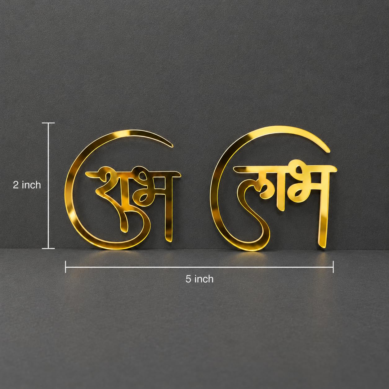 golden shubh labh cutouts