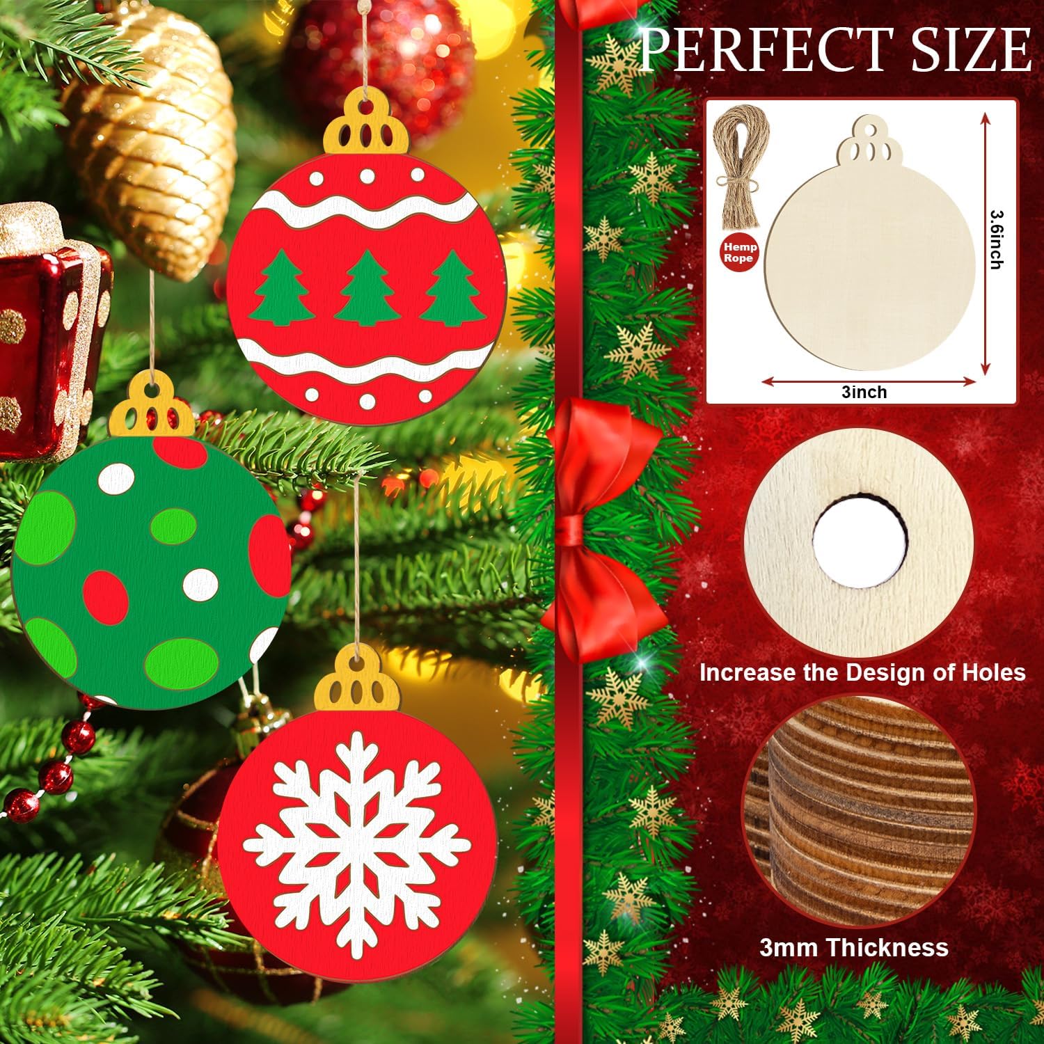unfinished wood christmas shapes