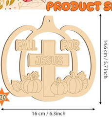 large wooden pumpkin base for kids art