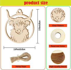 unfinished wooden animal shapes