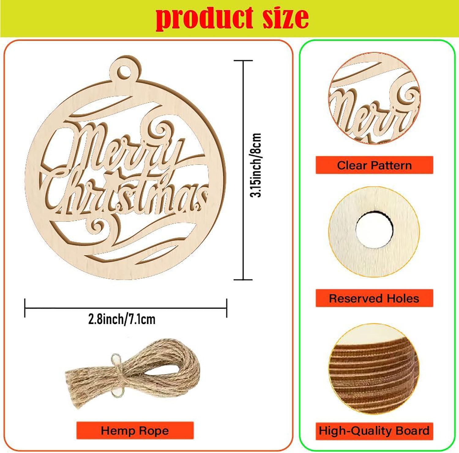 unfinished wooden ornament bases