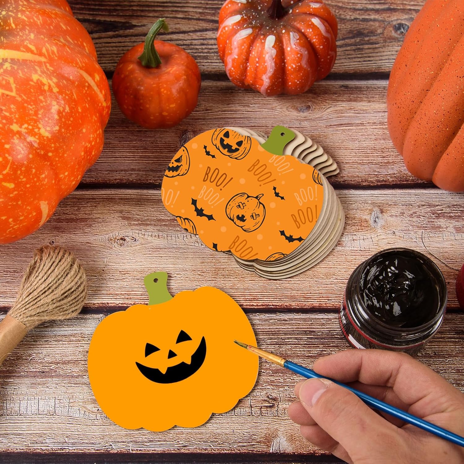 wood pumpkin shapes for resin art