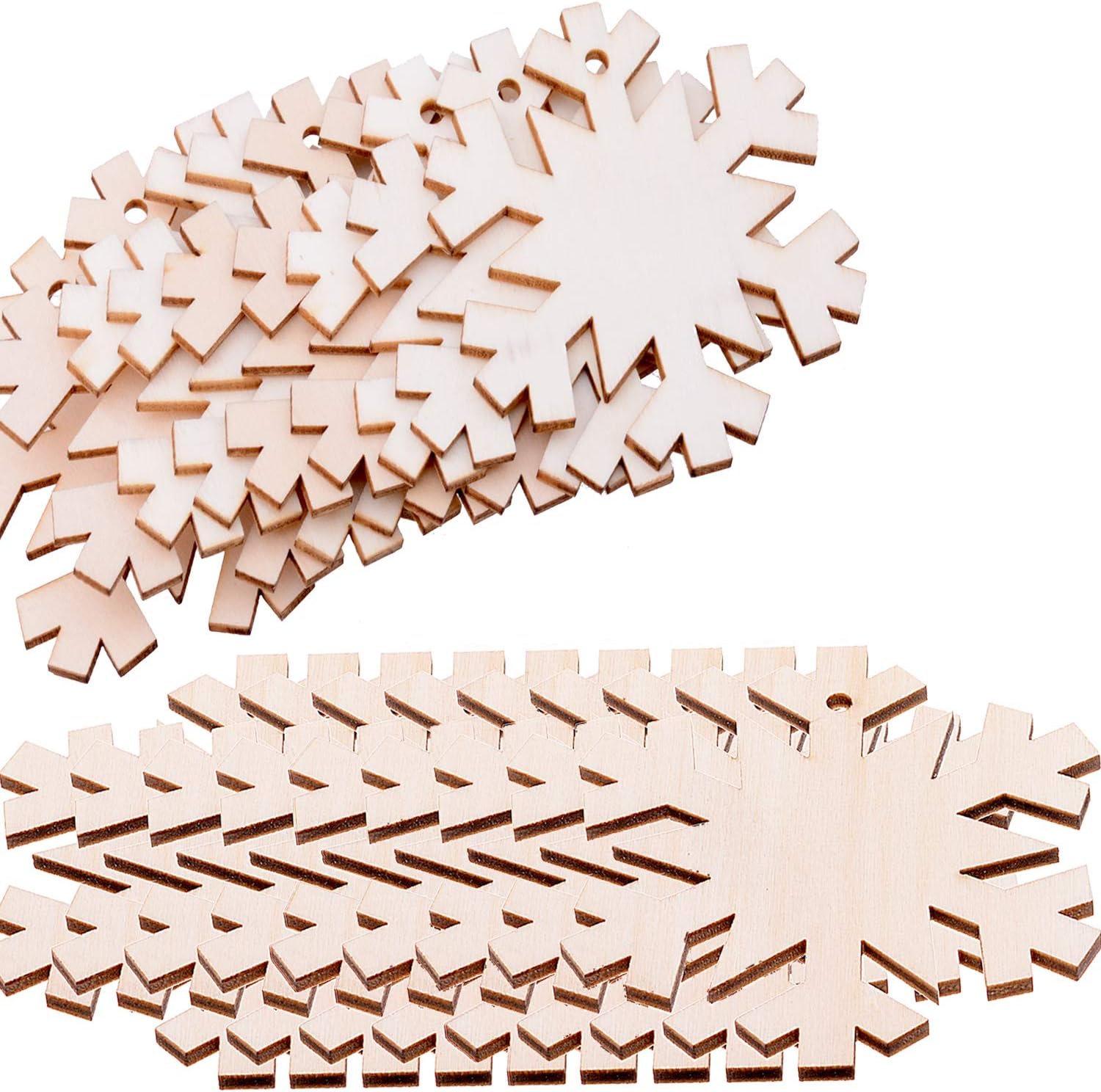 wood snowflakes for resin art