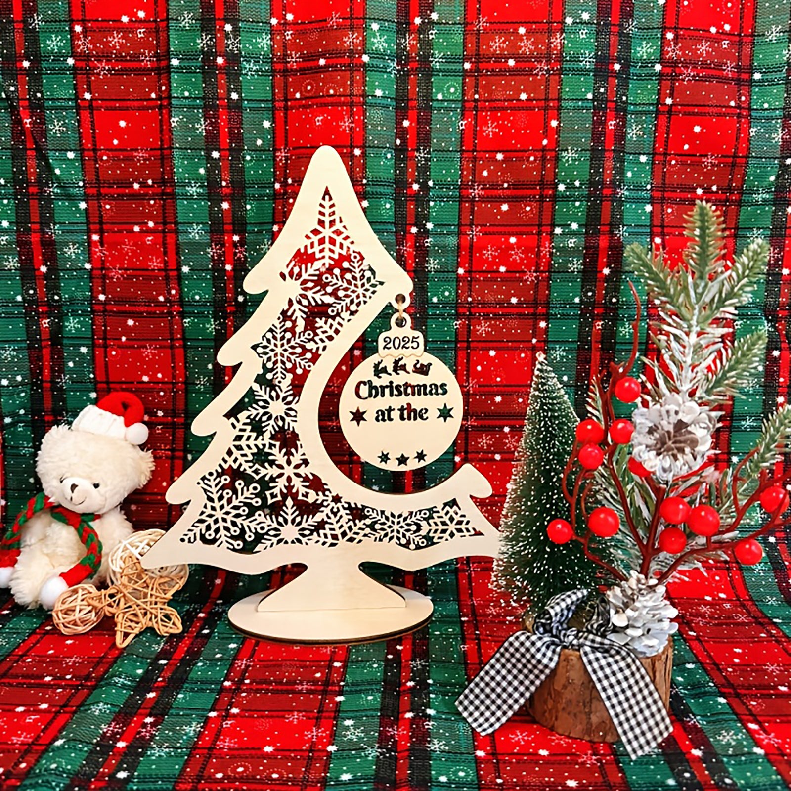 paintable wood christmas ornament