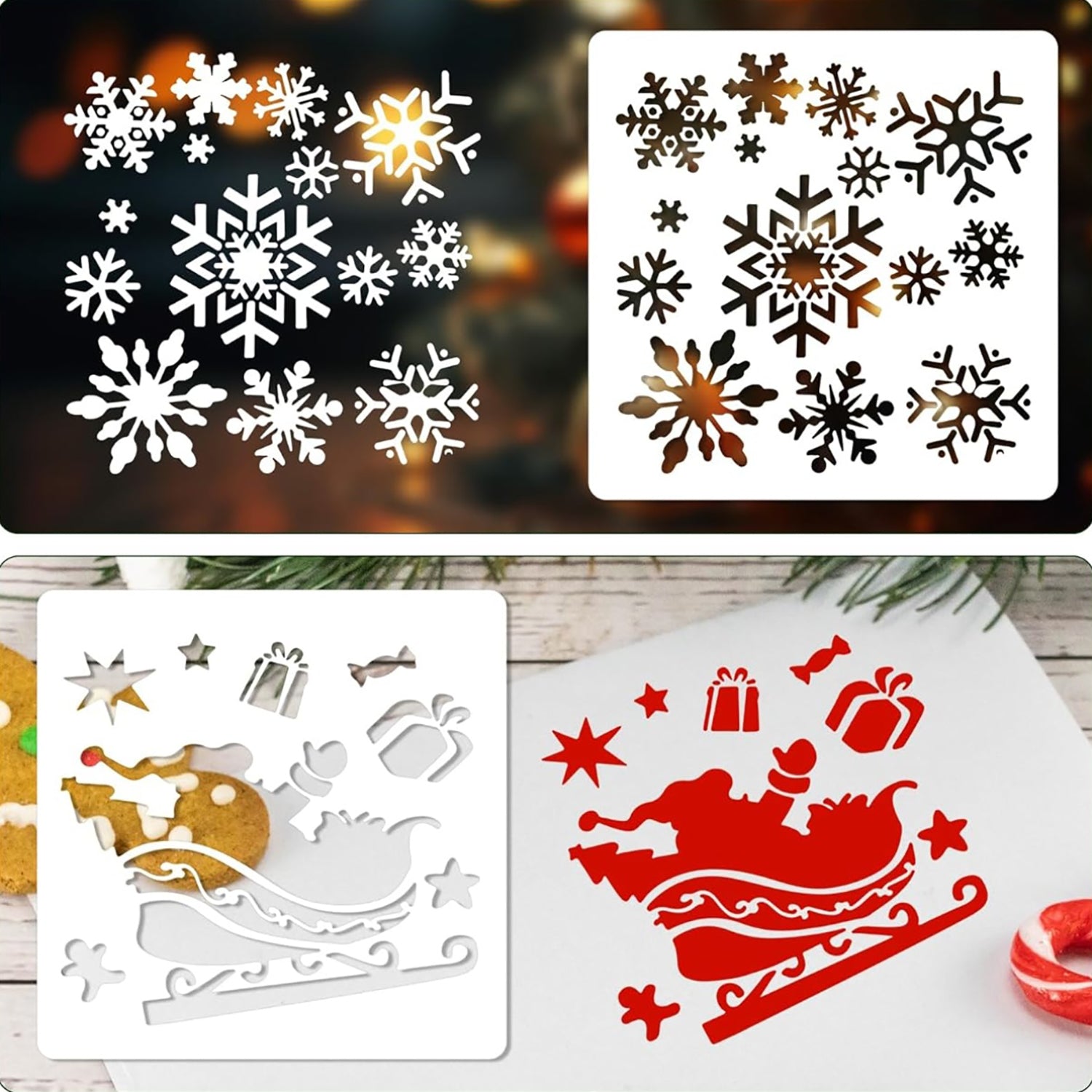 christmas painting stencils