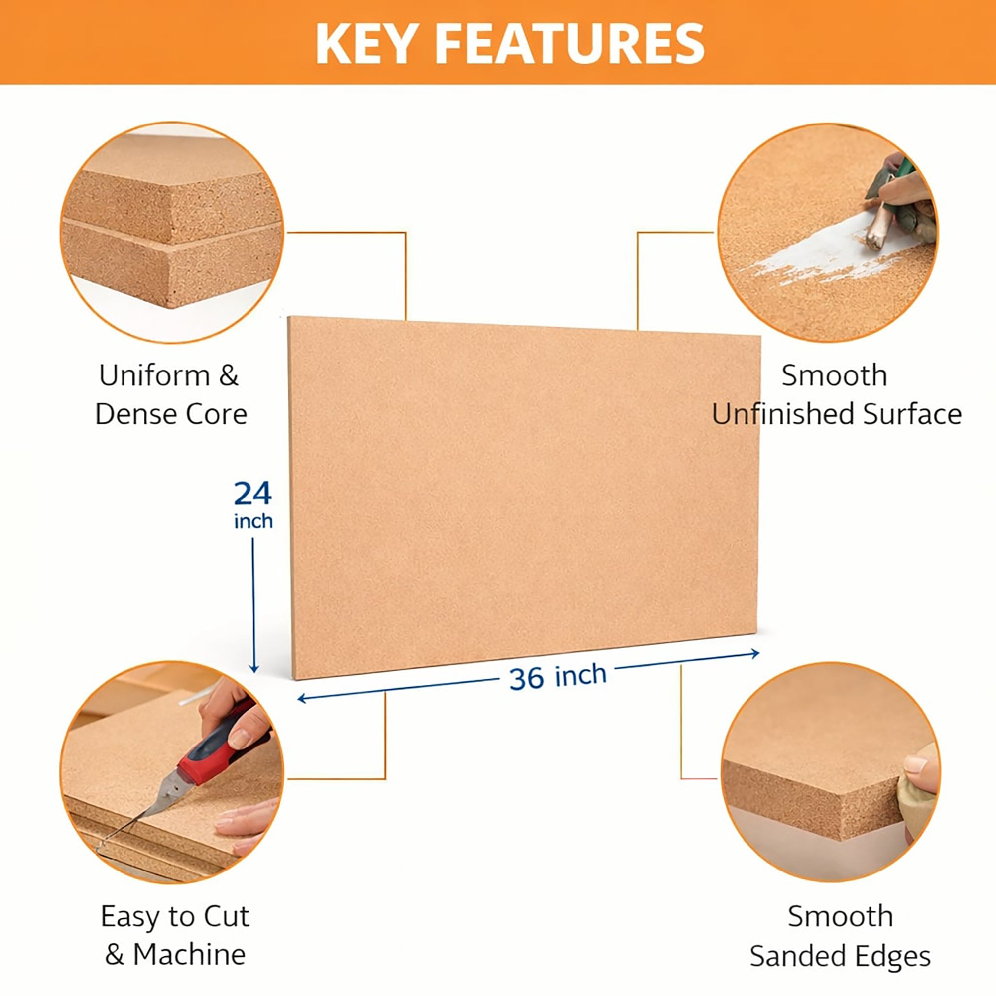 unfinished mdf board
