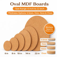 mdf oval shape
