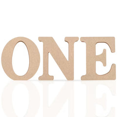 freestanding wooden alphabet letter