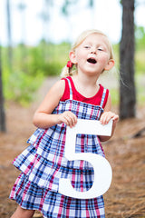 white pvc number prop
