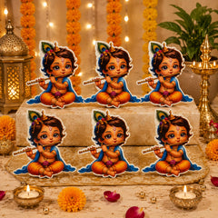 kanha ji printed mdf wooden cutout