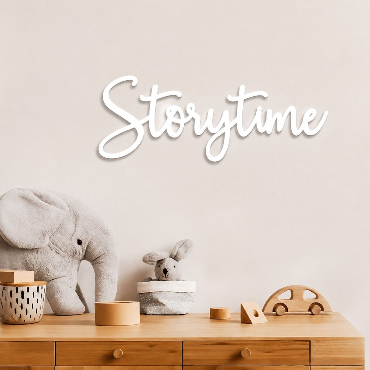 storytime wall decor sign for nursery