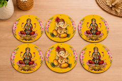 lakshmi ganesha printed mdf cutout