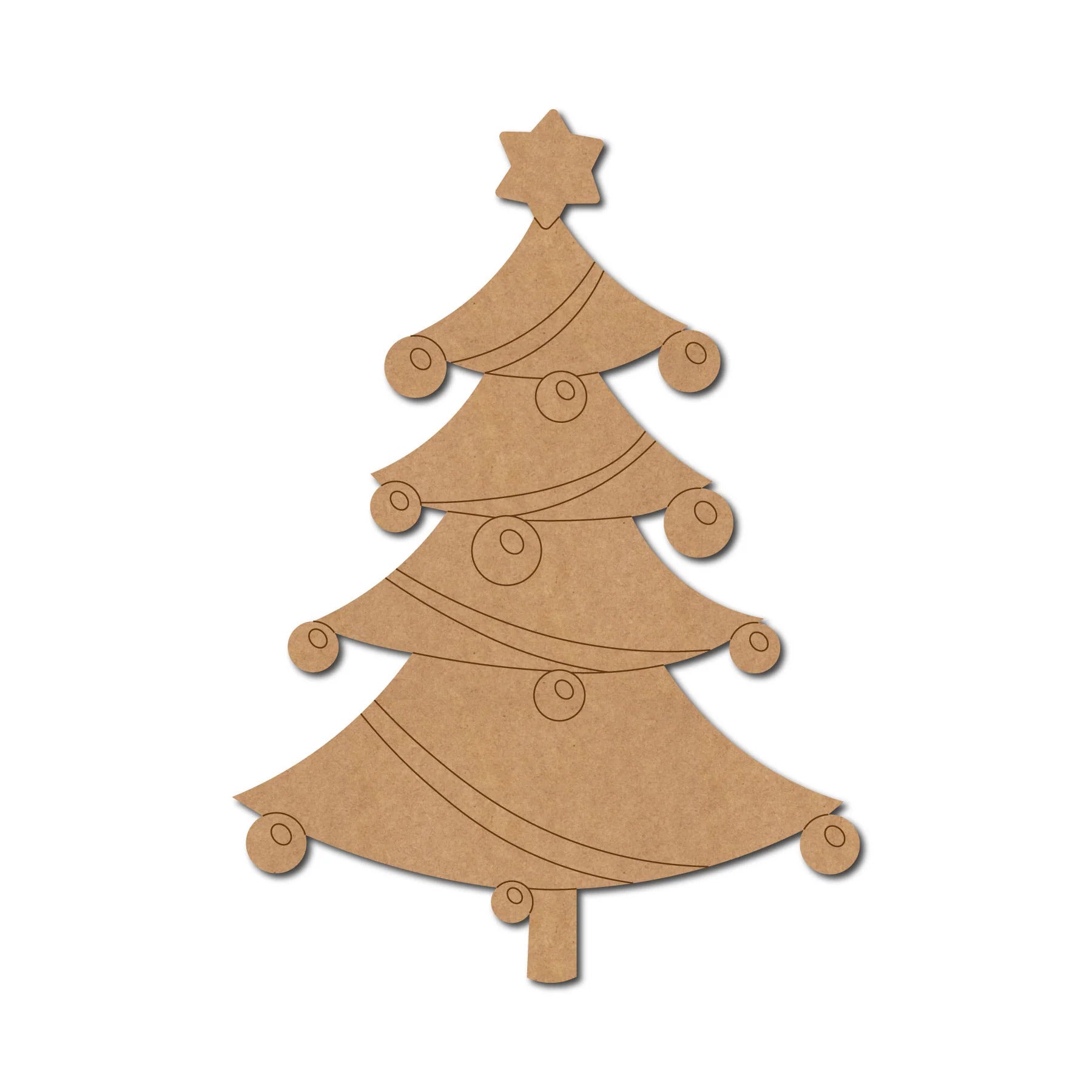 christmas tree mdf cutout
