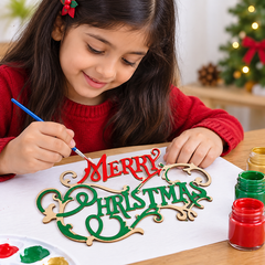 wooden merry christmas cutouts for festive decoration projects