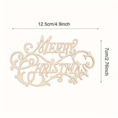 pack of 10 christmas lettering wooden shapes for painting