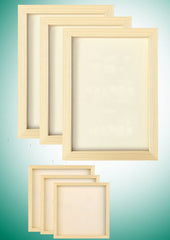 Cliths Wooden Trays for DIY Crafts, Painting, Dyeing Ideal for Home Decor, Art Projects, Canvas (Pack of 3)