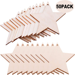 diy wooden star ornaments craft