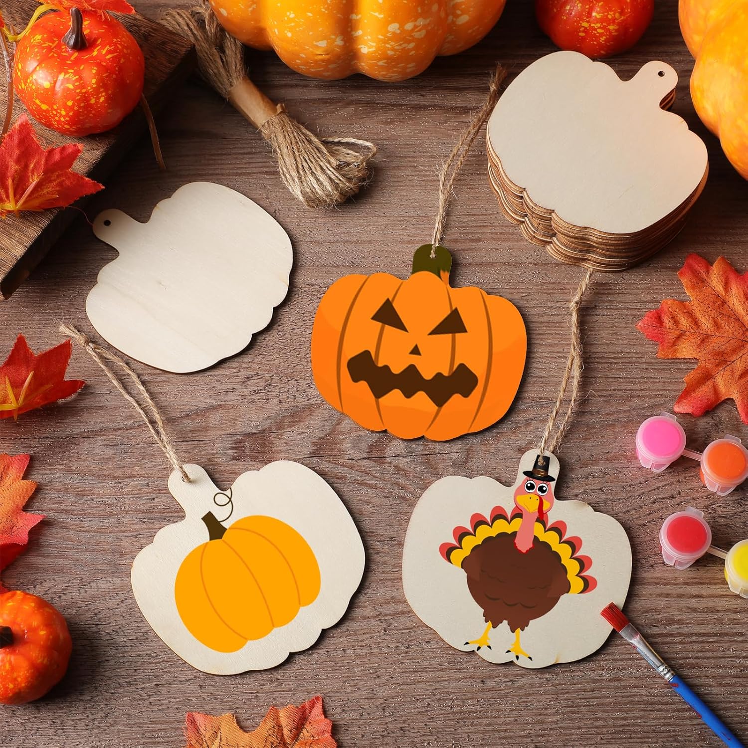 diy autumn wooden craft shapes