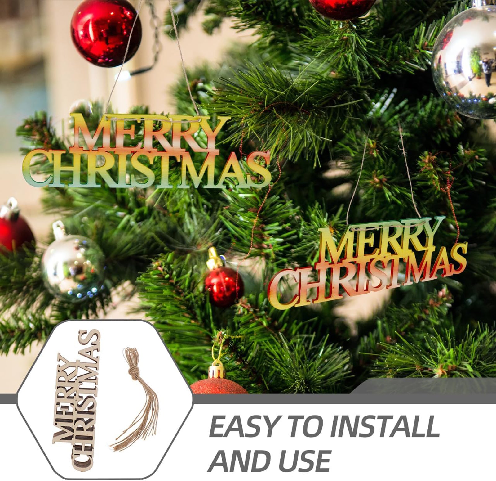 wooden christmas ornaments